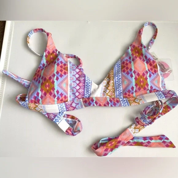 Swimwear Bikini set S Raisins Mai Tai 2 Pc Tribal Colorful Swimsuit Cheeky NEW - Picture 6 of 8